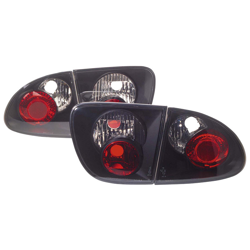 Achterlichten, past op Seat Leon 1M 1999-2005 - Smoke/Zwart