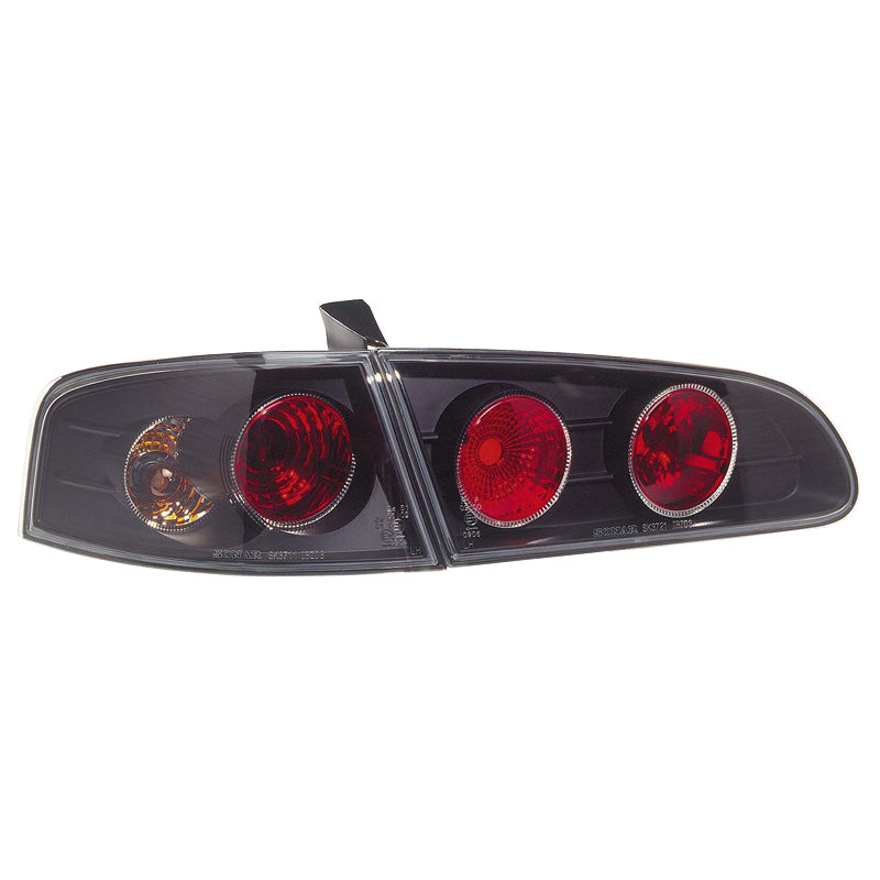 Achterlichten, past op Seat Ibiza 6L 2002-2008 - Zwart