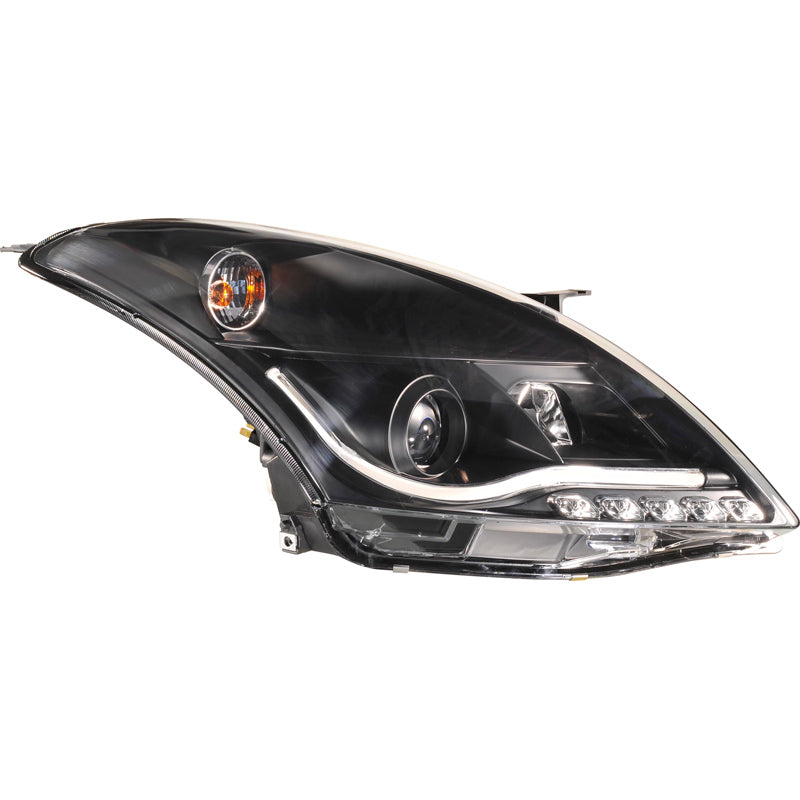 Headlights, DRL-Look fits Suzuki Swift YP6 (excl. Sport) 2010- - black