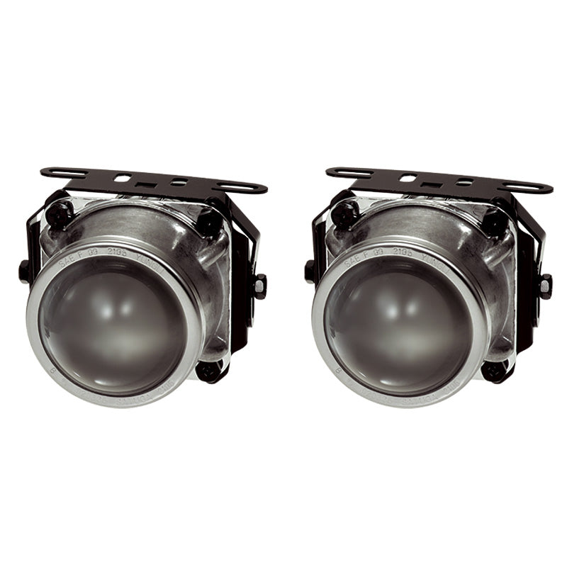 AutoStyle, Universal Fog Light Set - Clear - H7-12V-55W - 74x156mm + ECE-R19 E-Marked