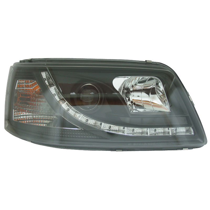 Koplampen, DRL past op Volkswagen T5 2003-2010 - zwart