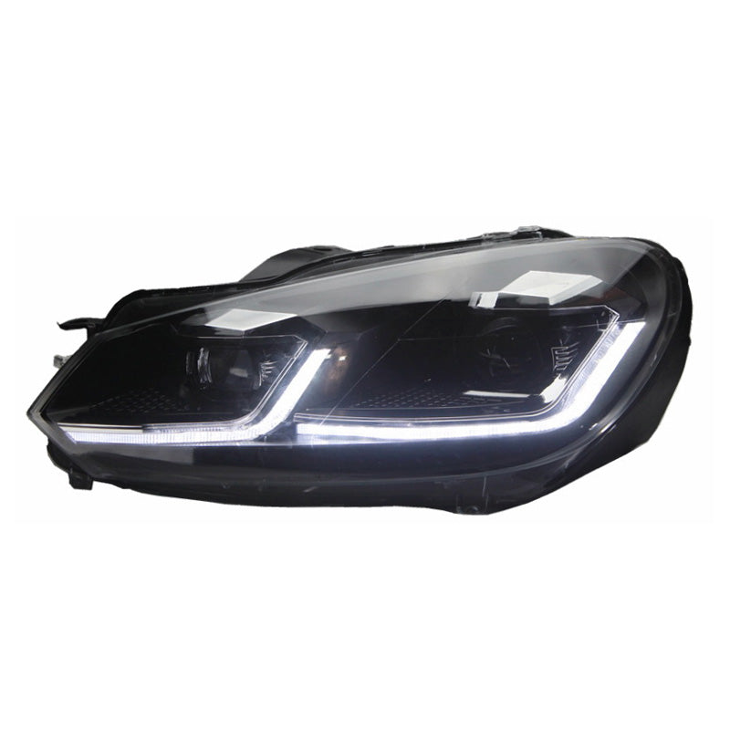 Koplampen, 7.5-Look past op Volkswagen Golf VI 2008-2012 - zwart - incl. Dynamic Running Light