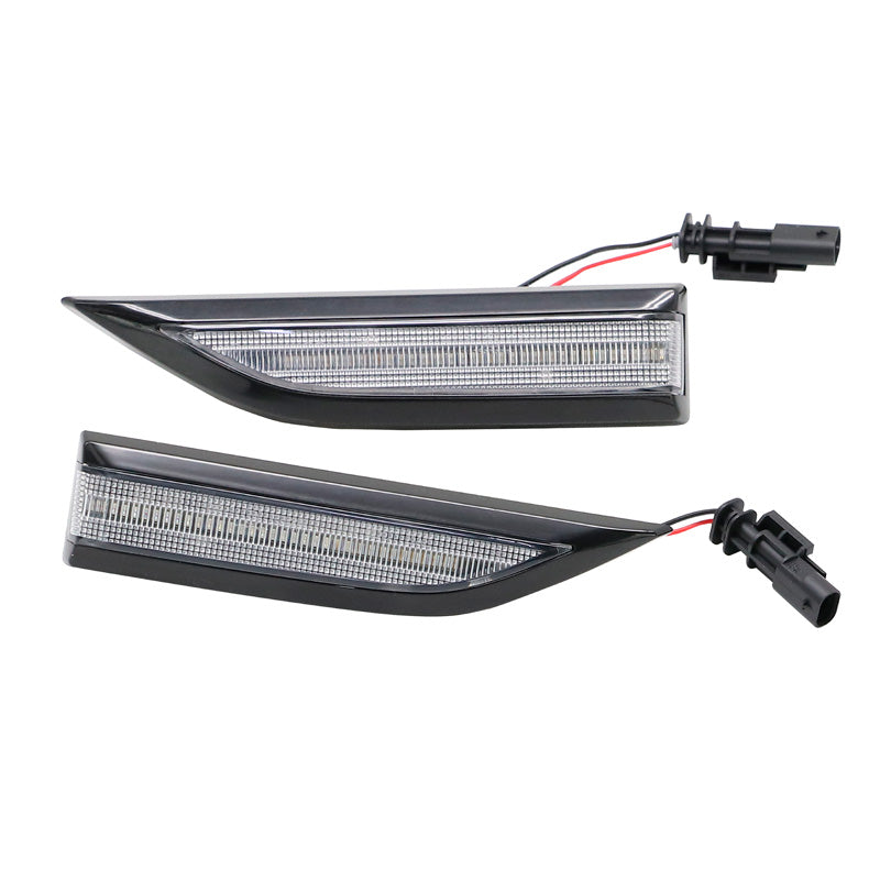AutoStyle, LED Side Indicators - White - incl. Dynamic Running Light - fits Volkswagen Transporter T6 2015-2020