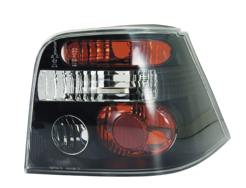 Achterlichten, past op Volkswagen Golf IV 1998-2003 excl. Variant - zwart/rook
