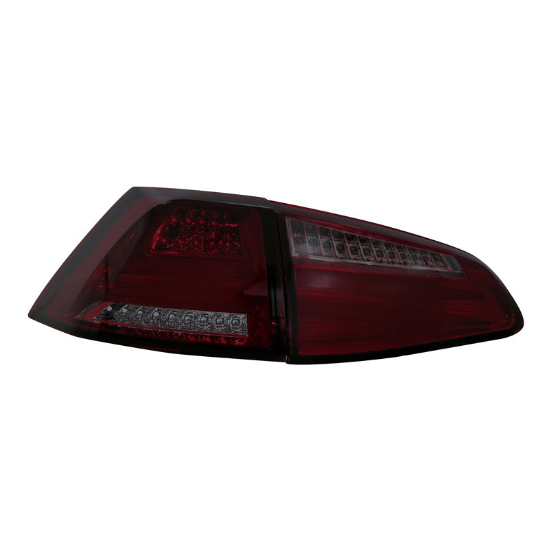 AutoStyle, LED achterlichten, past op Volkswagen Golf VII 3/5-deurs 2012-2017 - rood/rook