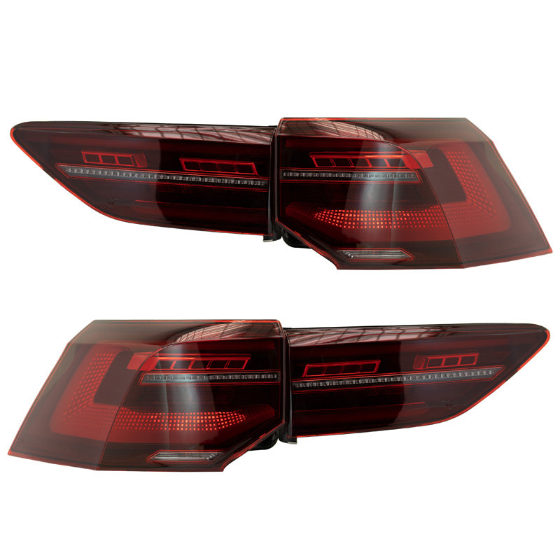 AutoStyle, LED tail lights, fits Volkswagen Golf VIII 2020- excl. Variant - Red/Smoke - incl. Dynamic Running Light