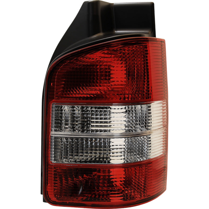 Achterlichten, geschikt voor Volkswagen Transporter T5 2003-2015 (met achterdeuren) - Rood/Wit