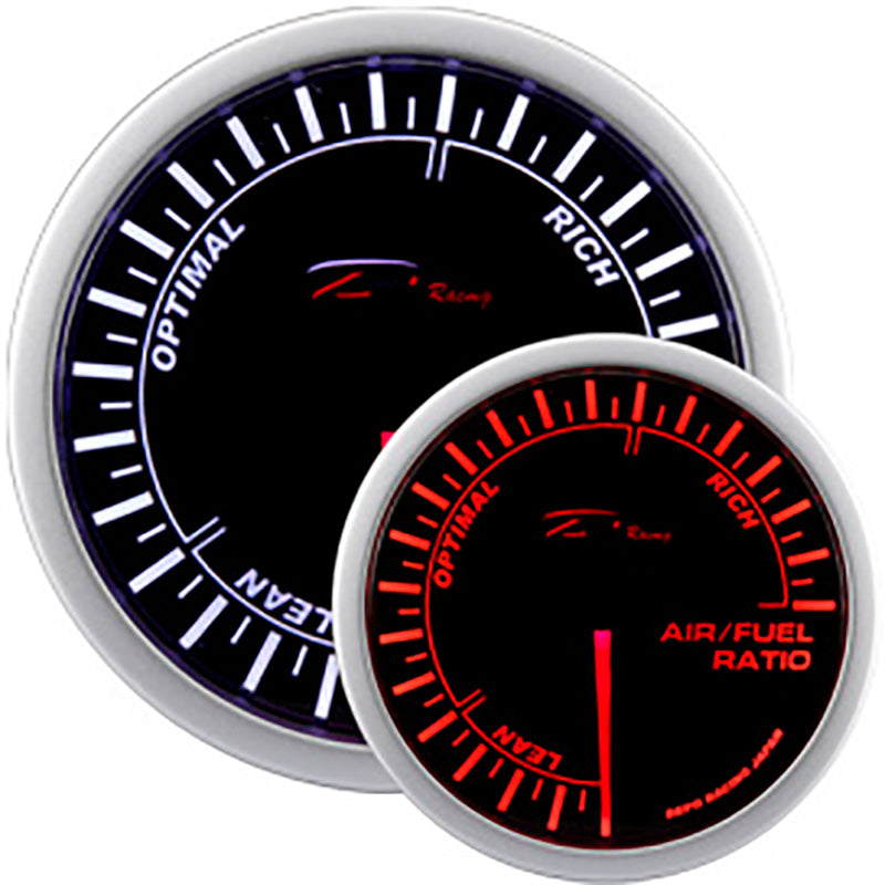 Depo Racing, WA-Series Gauge - Air/Fuel Ratio - 52mm - Tinted Lens - Dual Color LED