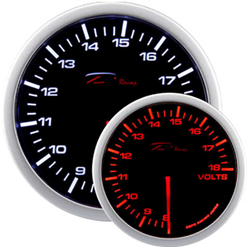 Depo Racing, voltmètre WA-Series - 8-18 V - 52 mm - lentille fumée