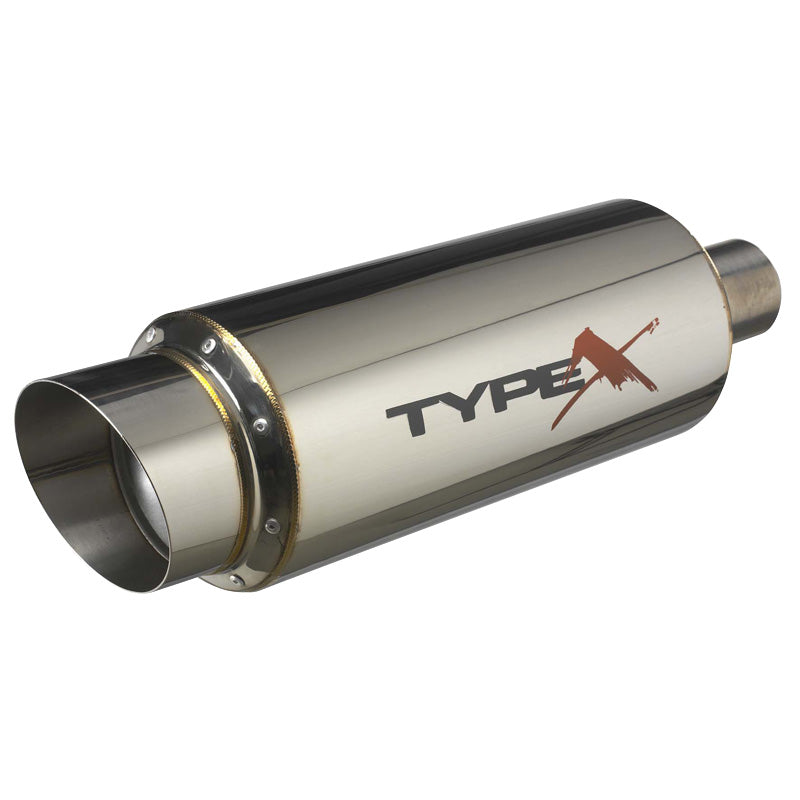 AutoStyle, Universal Sport exhaust Type X Racing - Ø150mm - Angled tip