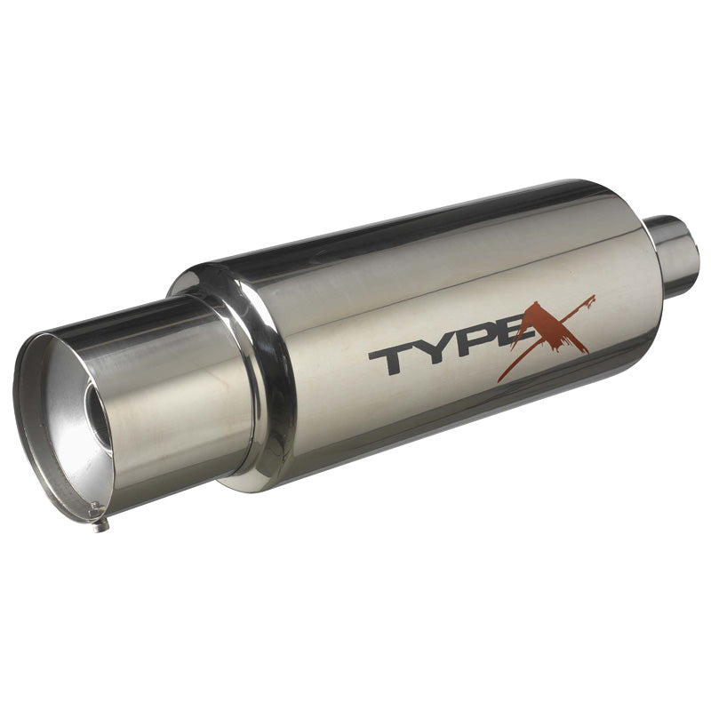 AutoStyle, Sport Exhaust Type X Racing 'DualSound' - Ø150mm - Straight Tip
