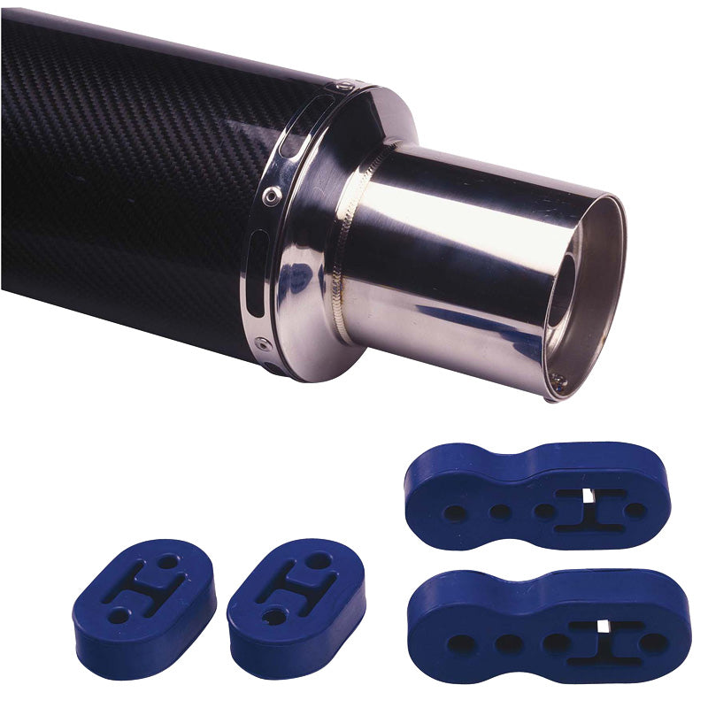 AutoStyle, Silentblocs d'échappement universels - Noir - 2x12mm - Lot de 2 pièces