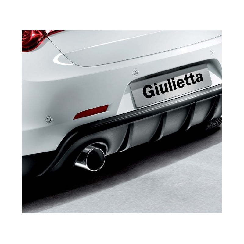 Motordrome, Rear bumper skirt (Diffuser), Fits Alfa Romeo Giulietta 2010- (Single exhaust left) (ABS)