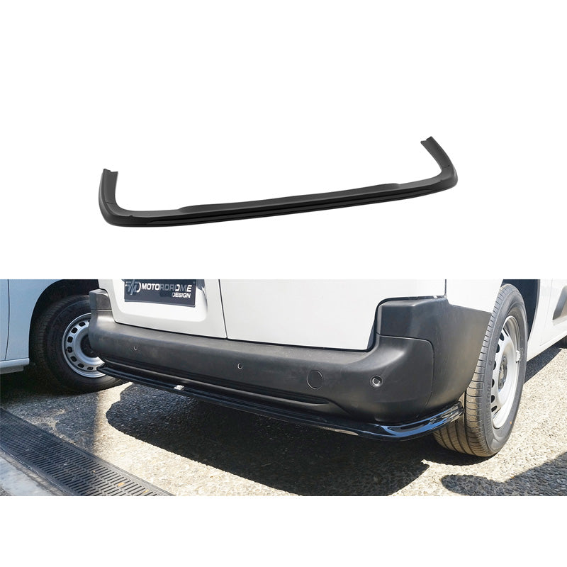 Motordrome, Rear Lower Lip, ABS, fits Citroën Berlingo (2018-2023 & Facelift 2023-) / Opel Combo (2018-2023 & Facelift 2023-) / Peugeot Partner (2018-2023 & Facelift 2023-) (L2)