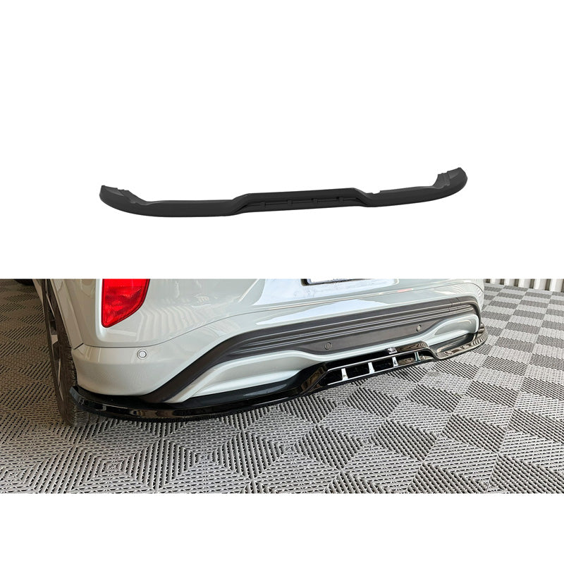 Motordrome, Rear Bumper Skirt (Diffuser), ABS Gloss Black, Fits Ford Puma ST-Line Facelift 2024-
