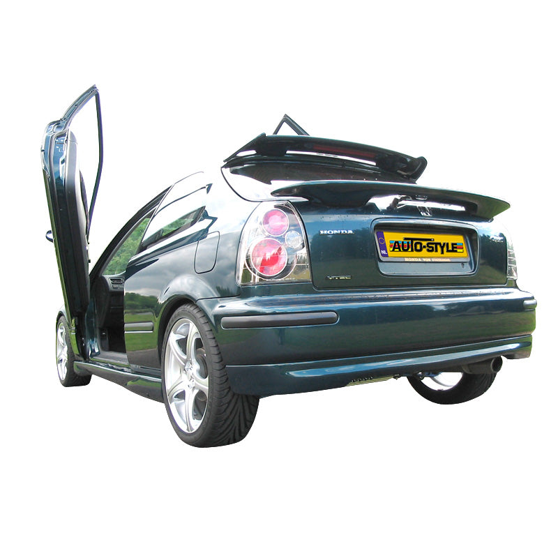 Dynamik, jupe arrière pour Honda Civic 3 portes 1996-2001 'Type-R Look' (ABS) - Sans peinture