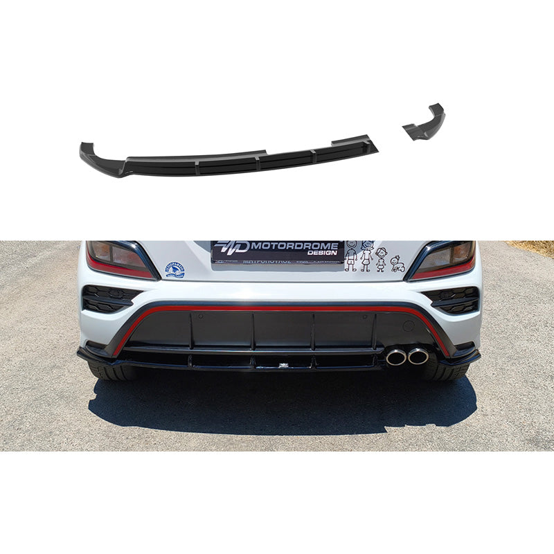 Motordrome, Rear spoiler lip, ABS, fits Hyundai Kona mk1 Facelift (2020-2023)