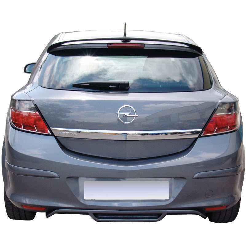 Motordrome, Rear bumper skirt (Diffuser), Fits Opel Astra H GTC 3-doors 2005-2009 (ABS)