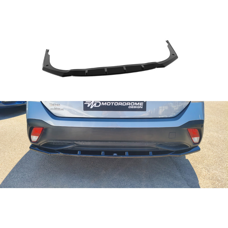 Motordrome, Rear Diffuser Lip, ABS, Fits Peugeot 308 III SW (2021-)
