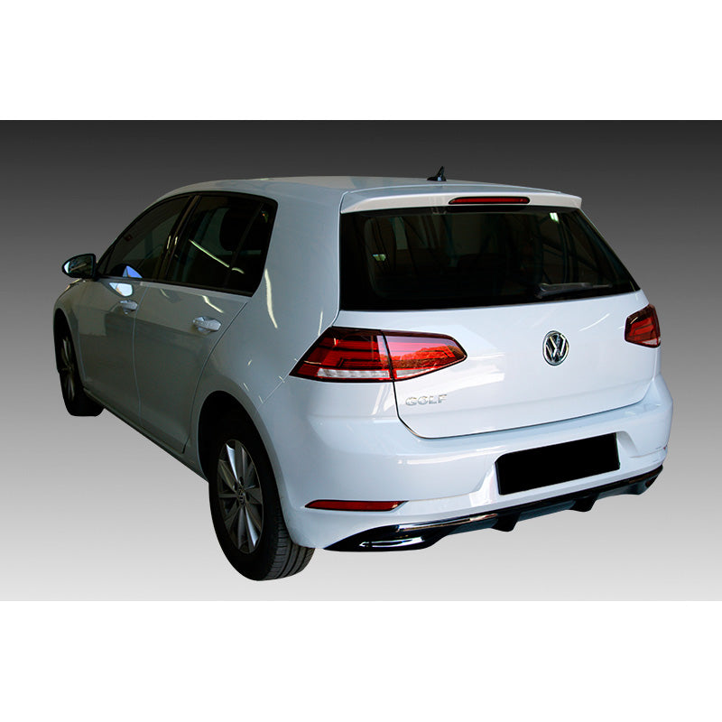 Motordrome, jupe de pare-chocs arrière (diffuseur), convient à Volkswagen Golf VII restylé 2017- hors GTi / R (ABS)