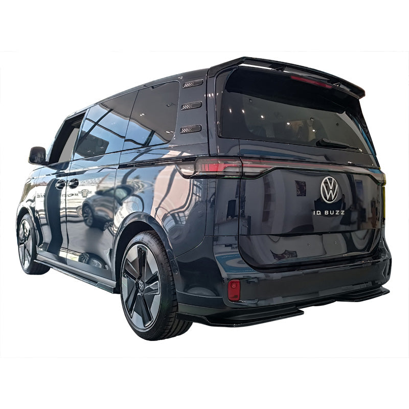 Motordrome, jupe de pare-chocs arrière (diffuseur), convient à Volkswagen ID.Buzz (Bus/Cargo) 2022- (ABS noir brillant)