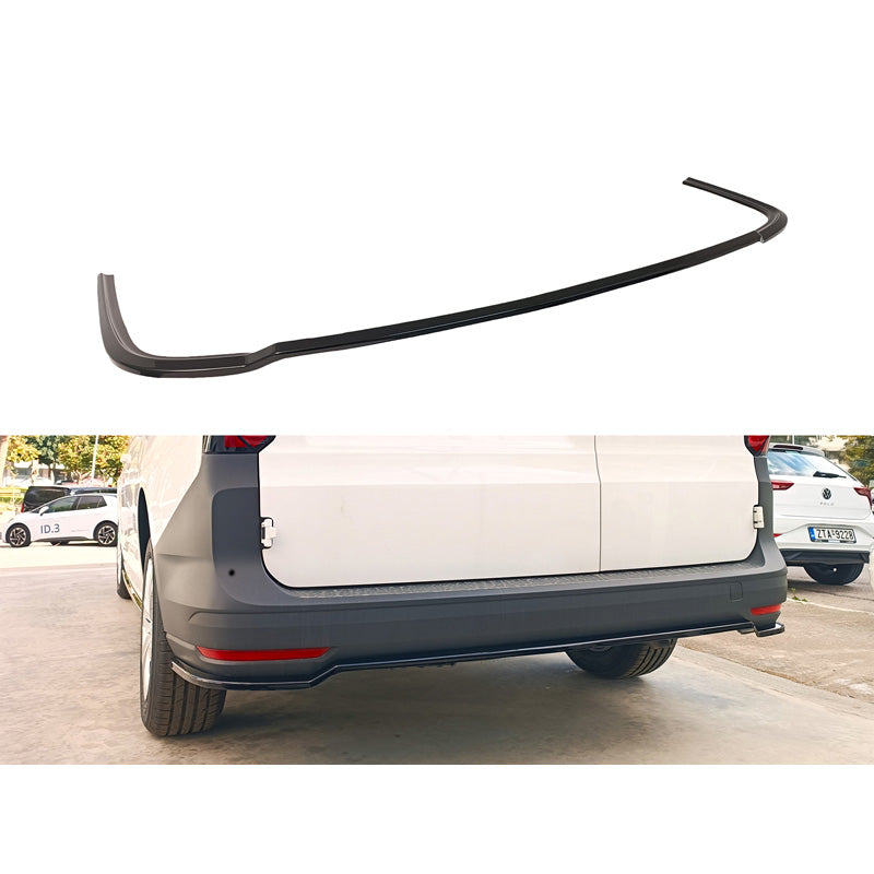 Motordrome, jupe de pare-chocs arrière (diffuseur), convient à Volkswagen Caddy Maxi V Box/MPV 2020- (ABS noir brillant)