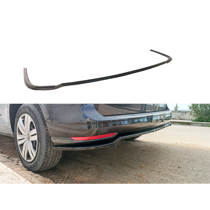 Motordrome, jupe de pare-chocs arrière (diffuseur), convient à Volkswagen Caddy V Box/MPV 2020- (ABS noir brillant)