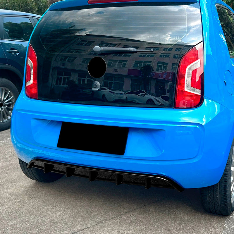 AutoStyle, Rear lip, Gloss Black ABS, fits Volkswagen Up! (2011-2016)