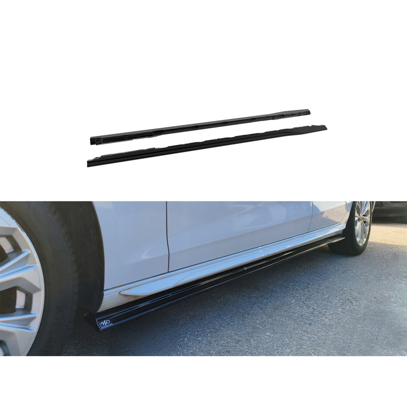 Motordrome, zijskirts, glanzend zwart, past op Audi A4 (B9) Sedan/Avant Facelift (2019-) excl. S-Line/S4