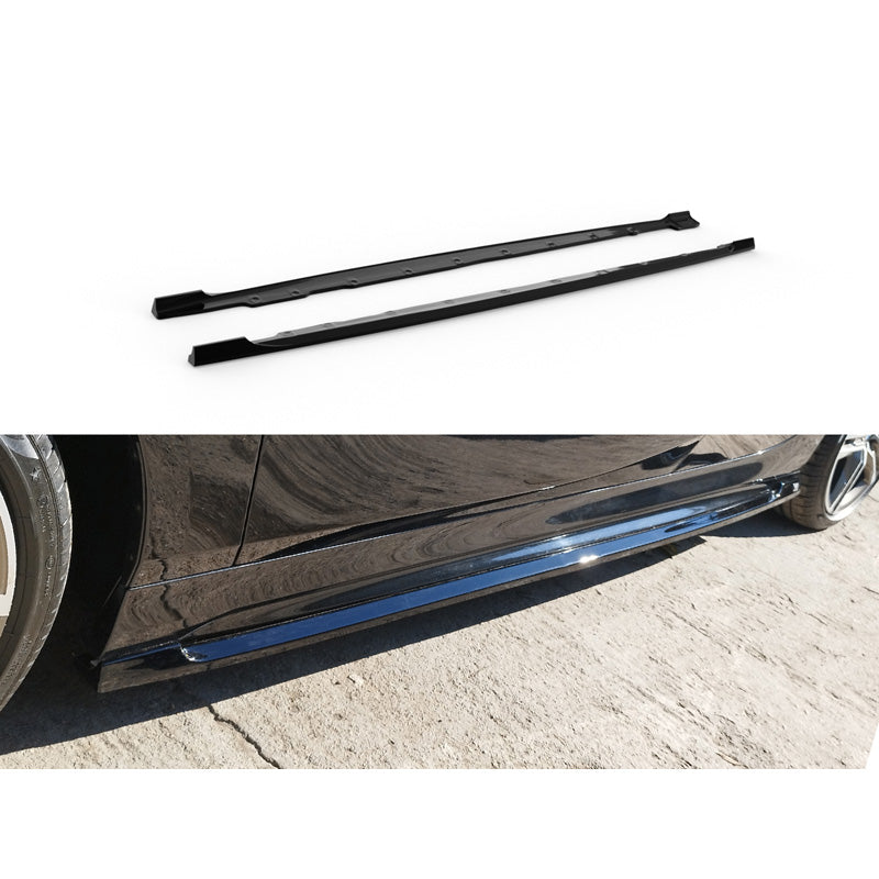 Motordrome, jupes latérales, ABS noir brillant, Convient à BMW 1-Series (F40) M-Sport/M135i 2019-2024