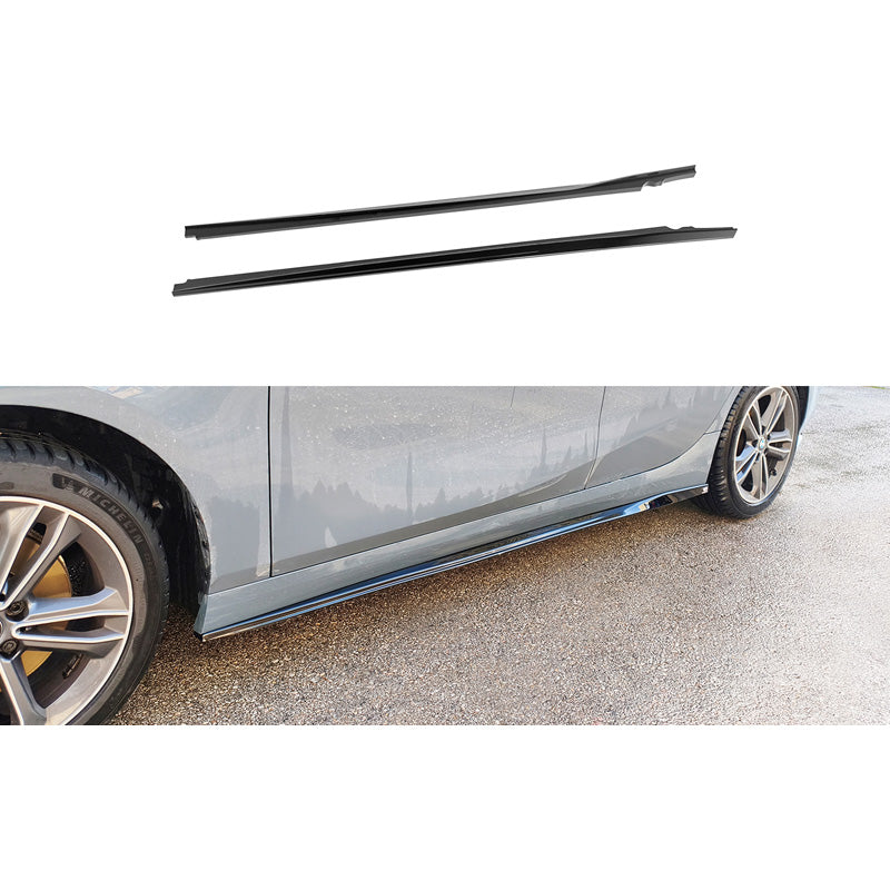 Motordrome, Bas de caisse, noir brillant, compatible avec BMW 1-Series (F40) excl. M-Sport/M135i (2019-2024)
