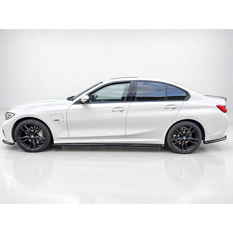 Motordrome, Sideskørte, Blank sort, passer til BMW 3-serie (G20) M-Sport/M340i & 3-serie (G21) Touring M-Sport/M340i (2019-2022) & Facelift (2022-)