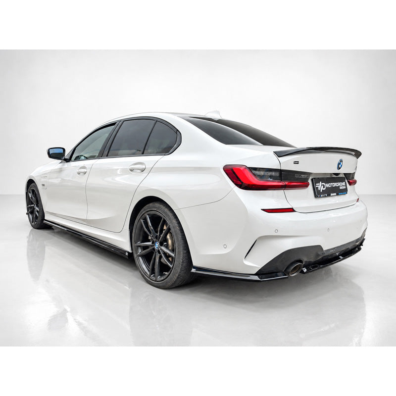 Motordrome, Sideskørte, Blank sort, passer til BMW 3-serie (G20) M-Sport/M340i & 3-serie (G21) Touring M-Sport/M340i (2019-2022) & Facelift (2022-)