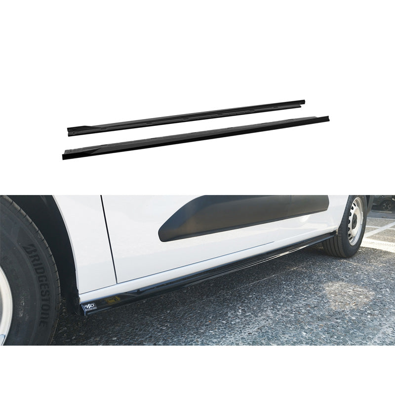 Motordrome, Side skirts, ABS, fits Citroën Berlingo (2018-2023) & Facelift (2023-), Opel Combo (2018-2023) & Facelift (2023-), Peugeot Partner (2018-2023) & Facelift (2023-) (L2)