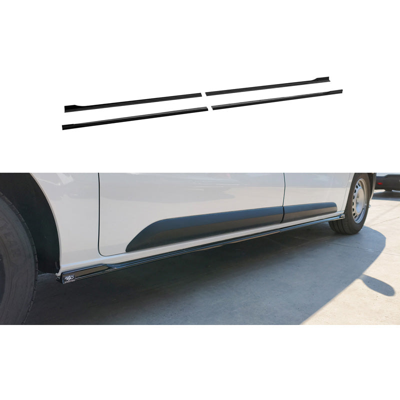 Motordrome, Side Skirts, ABS, fits Citroën Jumpy/Dispatch/Spacetourer & Peugeot Expert III/Traveller & Toyota Proace (2016-) & Opel Vivaro C/Zafira Life (2019-) & Fiat Scudo/Ulysse (2022-) (L2)