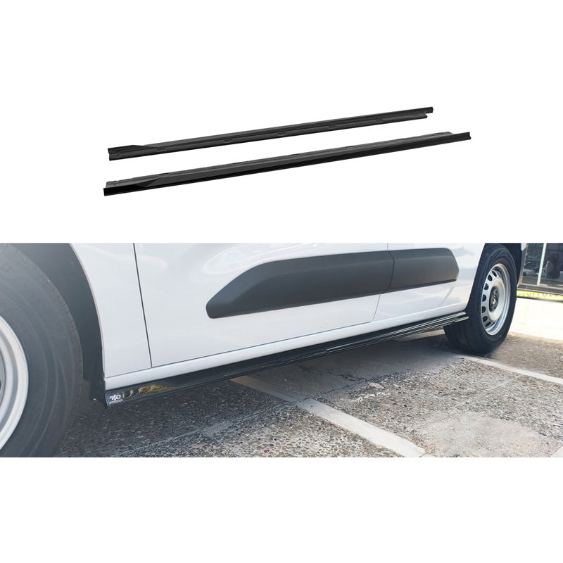 Motordrome, Side Skirts, ABS, Fits Citroën Berlingo (2018-2023) & Facelift (2023-) / Opel Combo (2018-2023) & Facelift (2023-) / Peugeot Partner (2018-2023) & Facelift (2023-) (L1)
