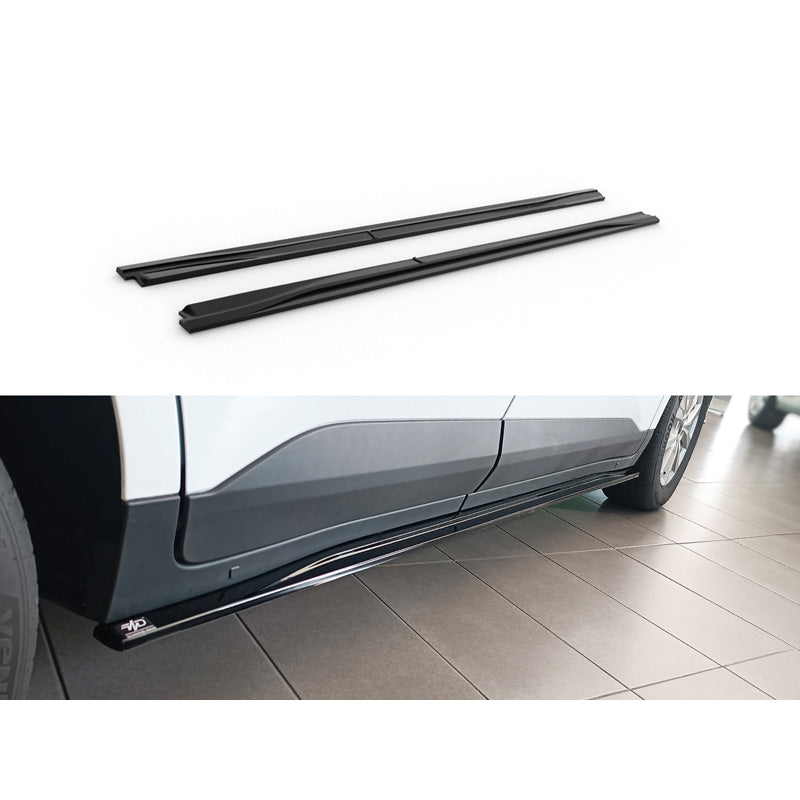 Motordrome, Side skirts, Glossy Black ABS, Fits Ford Transit Courier (B460) 2023-