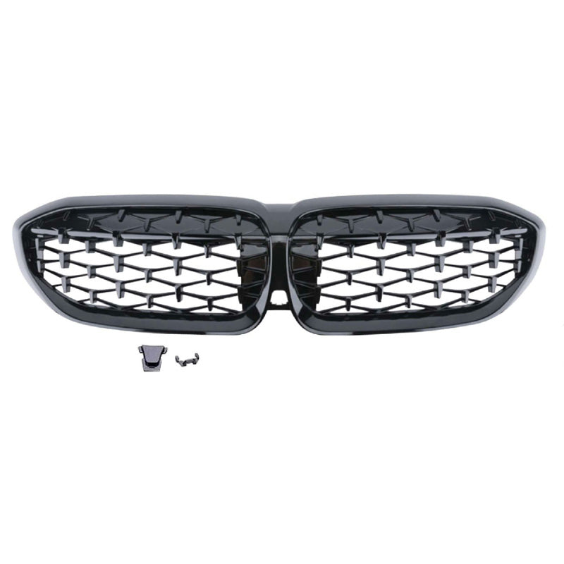 Blank Black grille, Diamond, fits BMW 3-Series G20/G21 2019- excl. LCI