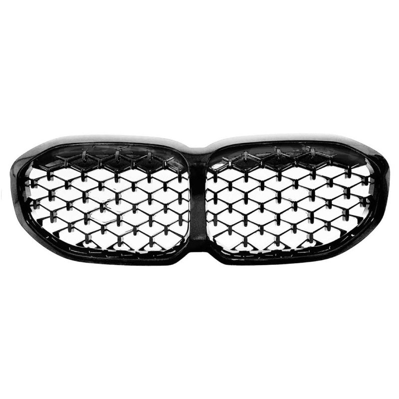 Blank Black grille, Diamond, fits BMW 1-Series F40 2019-
