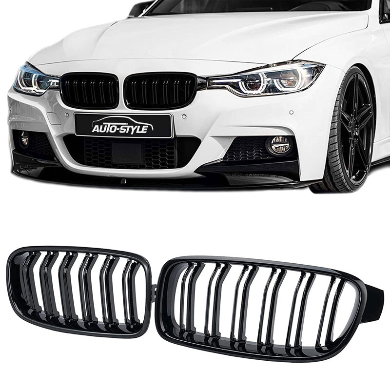 Glossy black grille, fits BMW 3-Series F30/F31 2012-2016 'M-Style'