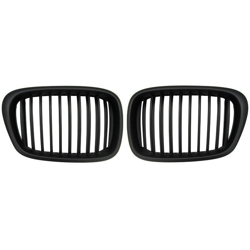 Matt black grille, fits BMW 5-Series E39 1995-2001