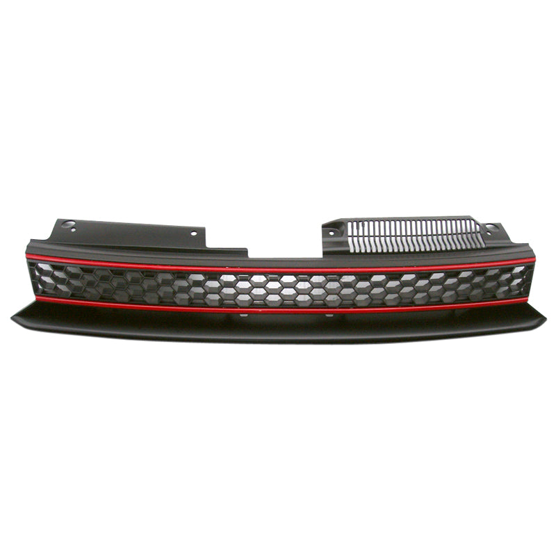 AutoStyle, calandre sport, compatible avec Volkswagen Golf VI GTi 2008-2012 - noir/rouge