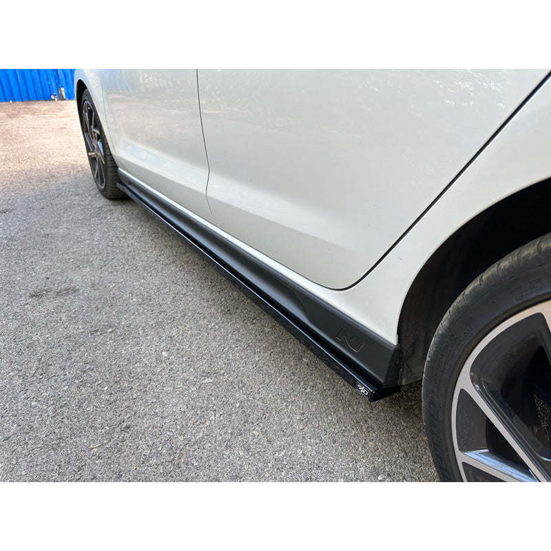 Motordrome, Side skirts, fits Hyundai i30 III N / N-Line 2017- (ABS Glossy black)