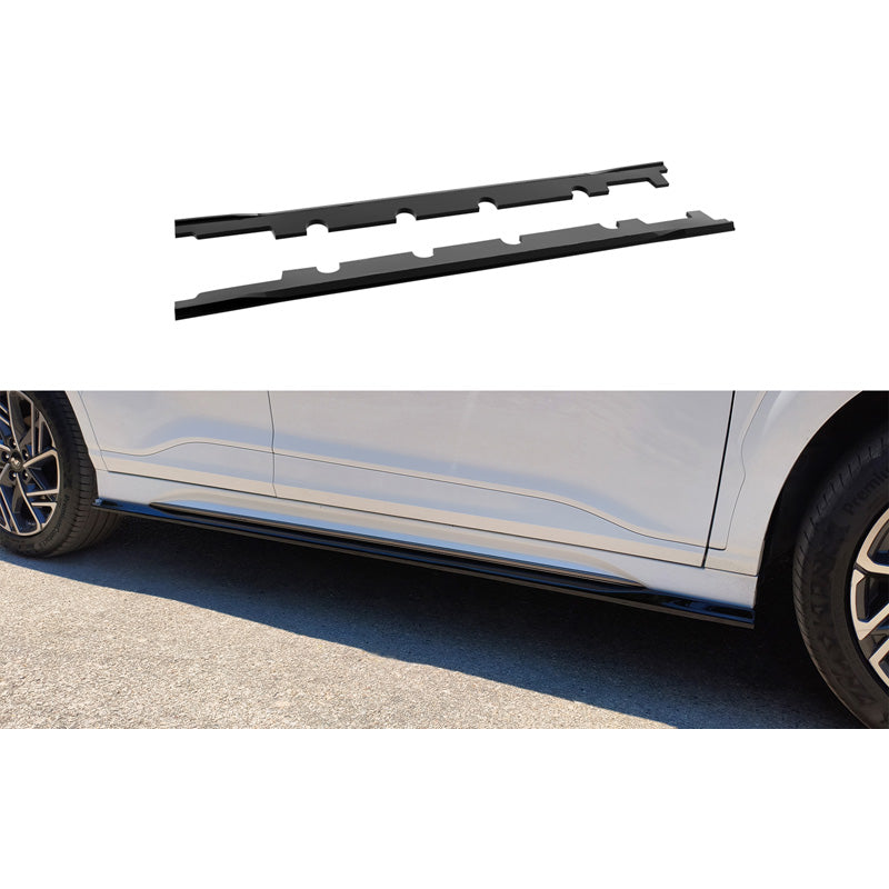 Motordrome, Side skirts, ABS, fits Hyundai Kona mk1 Facelift (2020-2023)