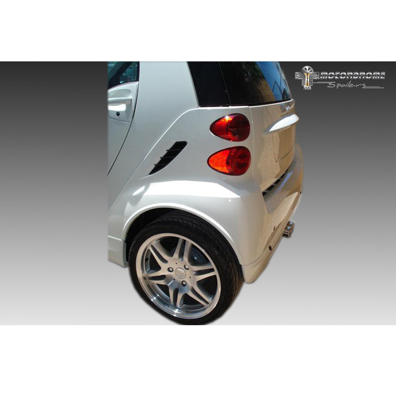Motordrome, extensions d'ailes (arrière), compatible avec MCC Smart ForTwo 4/2007- (2 pièces) (ABS)