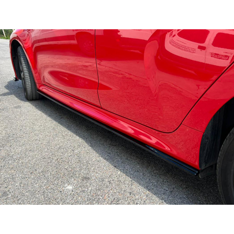 Motordrome, jupes latérales, compatible avec Toyota Yaris (P21) 2020- incl. GR Sport (ABS noir brillant)