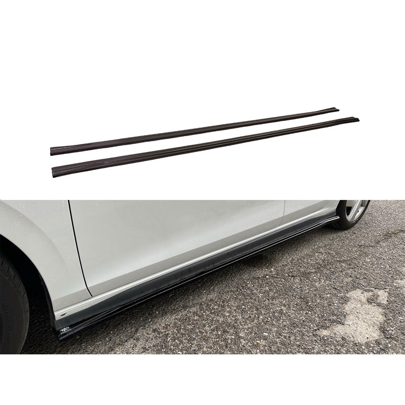 Motordrome, Jupes latérales, compatible avec Volkswagen Golf VIII (CD1) GTI/ GTI Clubsport/ R-Line 2020- (ABS noir brillant)