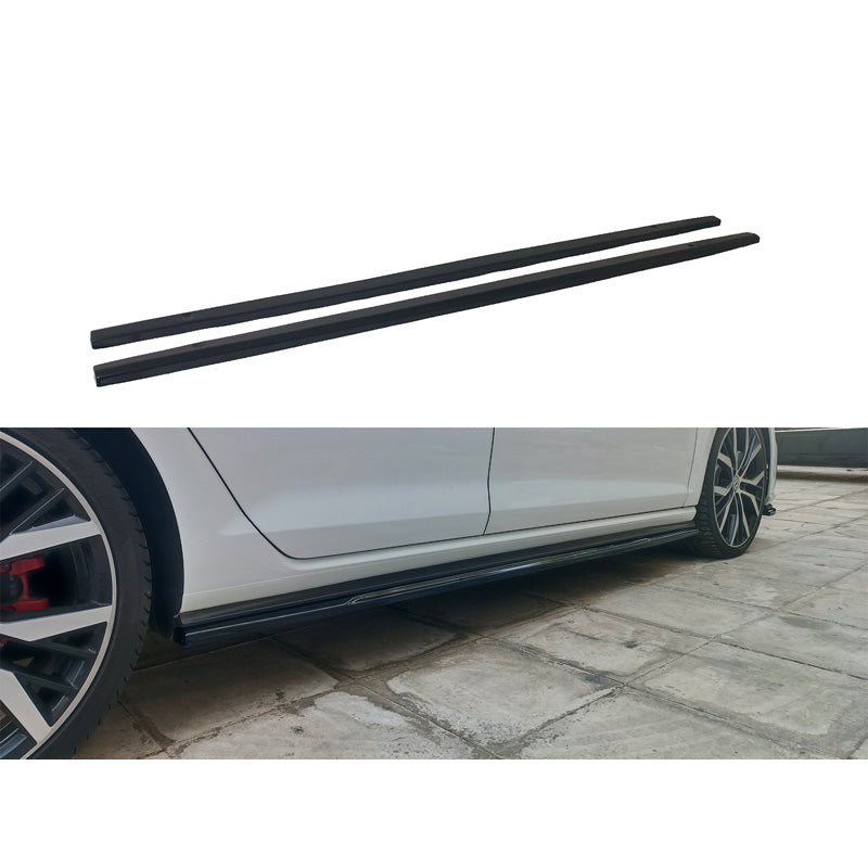 Motordrome, jupes latérales, compatible avec Volkswagen Golf 7 & 7.5 GTI 2012-2020 (ABS noir brillant)
