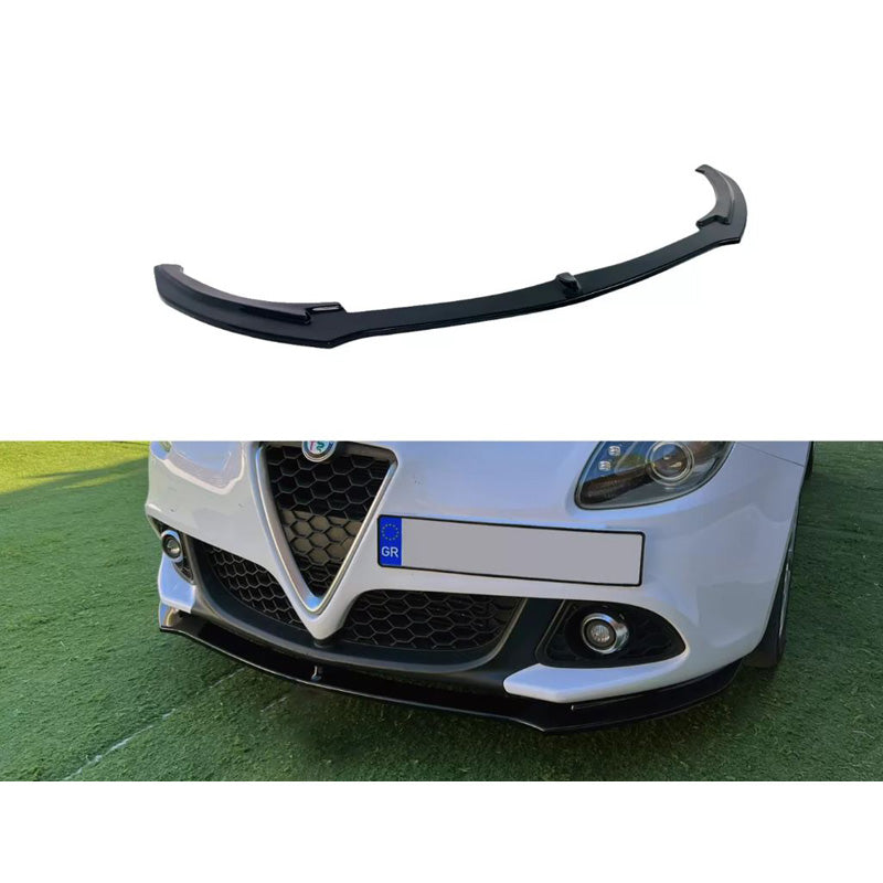 Motordrome, lame avant, compatible avec Alfa Romeo Giulietta Facelift 2016-2020 (ABS noir brillant)