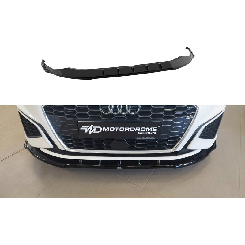 Motordrome, Front Spoiler, ABS, fits Audi A3 (8Y) Sportback & Sedan S-Line / S3 (2020-2024)